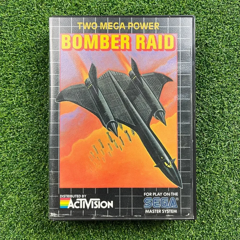 Bomber Raid Sega Master System Game 1988 w/ Manual Tested
